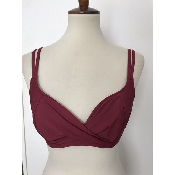 Birdsong Wrap Bikini Top Plum Pie Swimwear - Picture 1 of 8